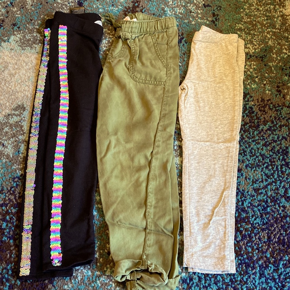 3 pairs Girls pants Size XS 4/5